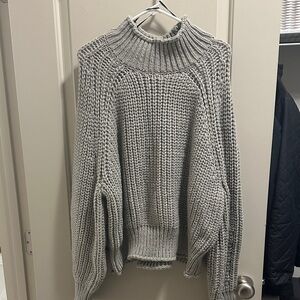 Cozy Gray Knit Sweater